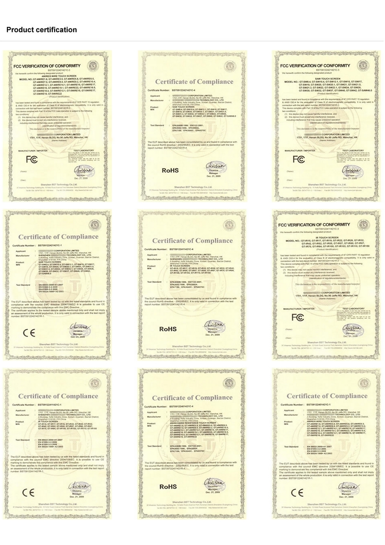 Certifikace